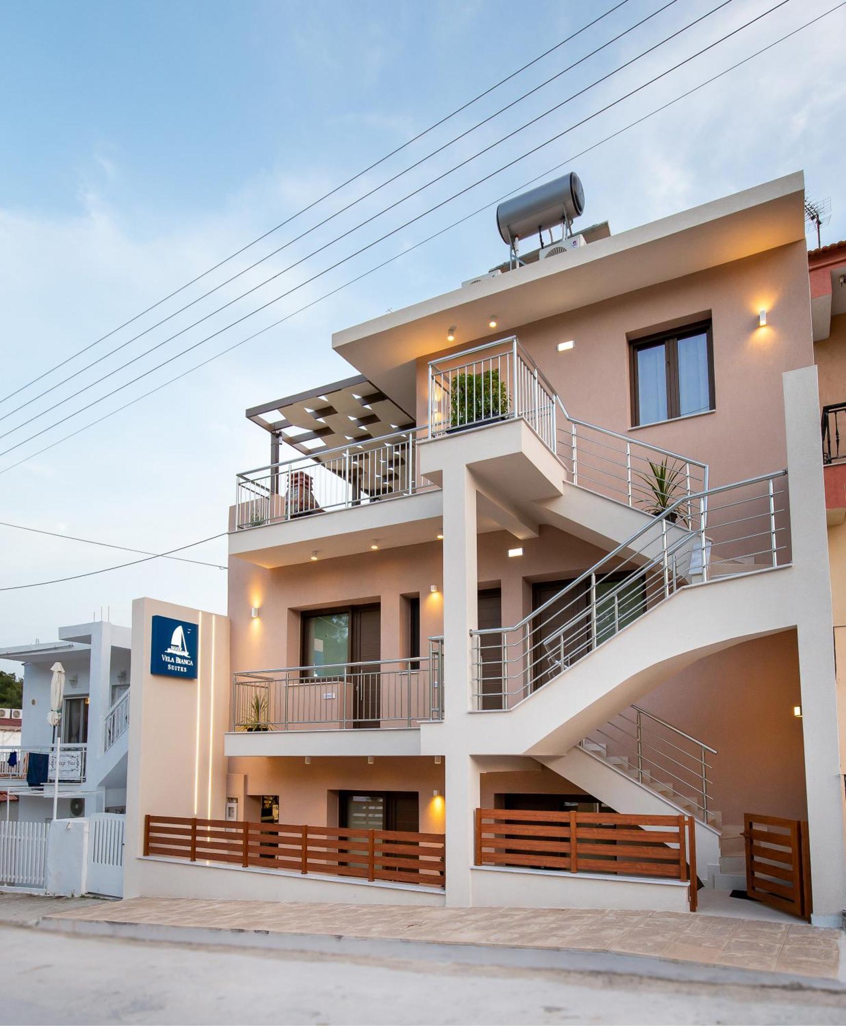 Vela Bianca Suites Limenaria  Ngoại thất bức ảnh